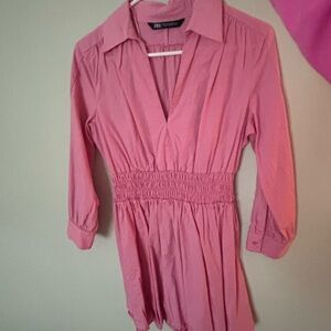 Pink Long Sleeve Dress